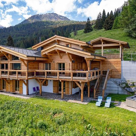 Chalet Flocon De Neige - Jacuzzi - Sauna La Tzoumaz Extérieur photo