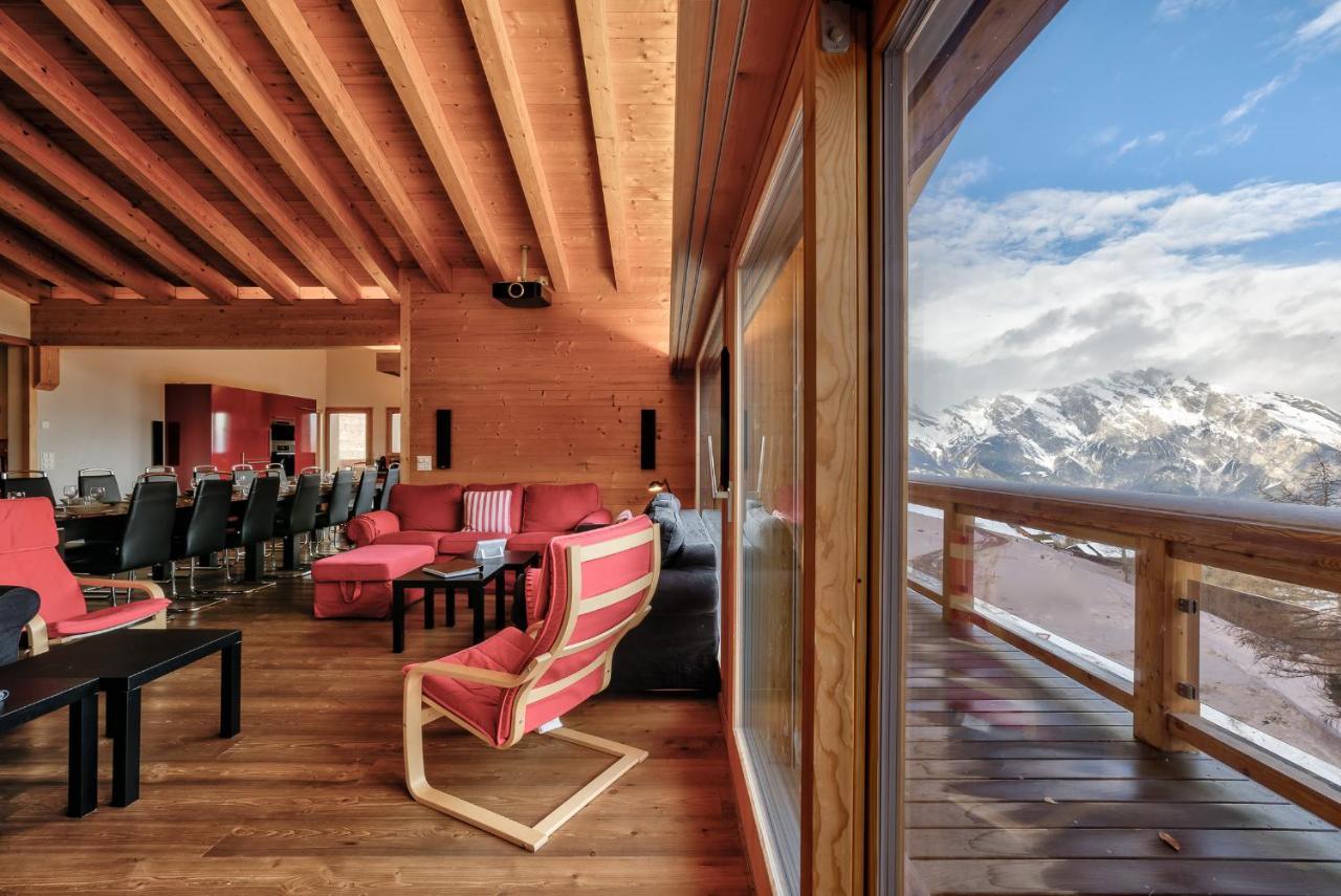 Chalet Flocon De Neige - Jacuzzi - Sauna La Tzoumaz Extérieur photo