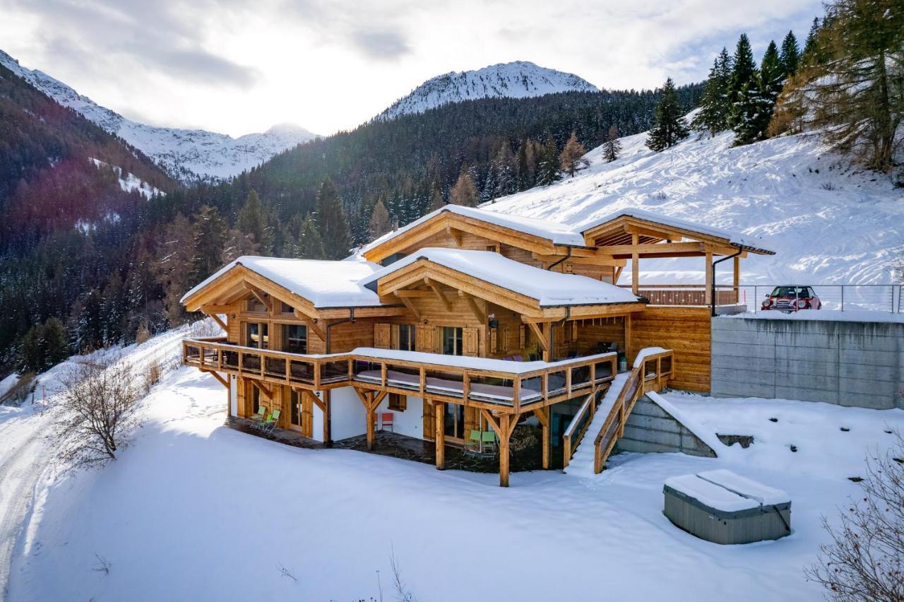 Chalet Flocon De Neige - Jacuzzi - Sauna La Tzoumaz Extérieur photo
