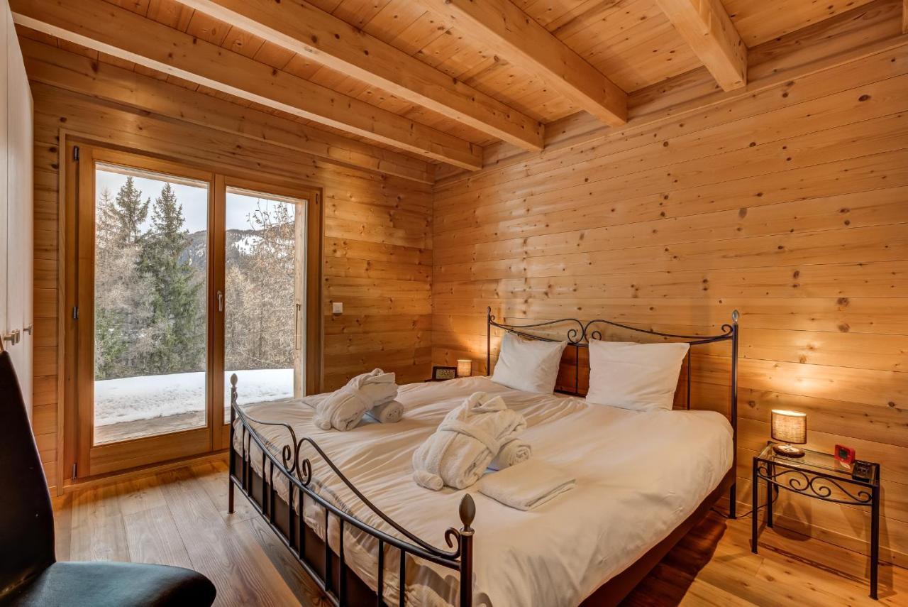 Chalet Flocon De Neige - Jacuzzi - Sauna La Tzoumaz Extérieur photo